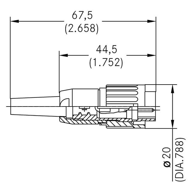 T 3444 501 Amphenol Tuchel Industrial  Assemblages de connecteurs circulaires